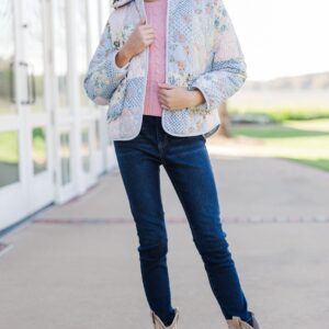 Alternative view of The Olivia Blue Quilted Jacket