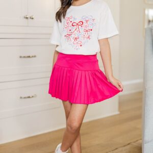 Alternative view of Tied Together Forever White Graphic Tee
