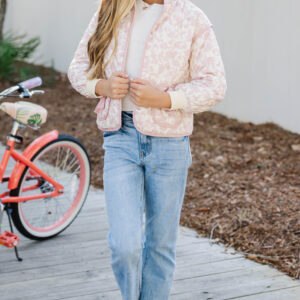 Alternative view of Just So You Pink Toile Quilted Jacket