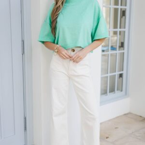 Alternative view of Cozy Horizon Mint S/S Sweater